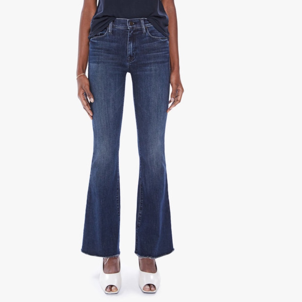 MOTHER Women's Dark Blue Flare Jeans